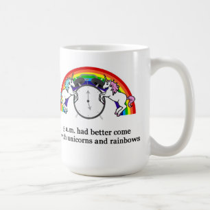 Mug Licornes des besoins de 5h du matin