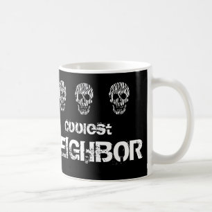 Mug L'idée noire et blanche de cadeau de crâne voisi