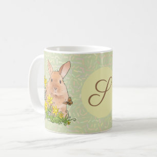 Mug Lièvre printanier personnalisé