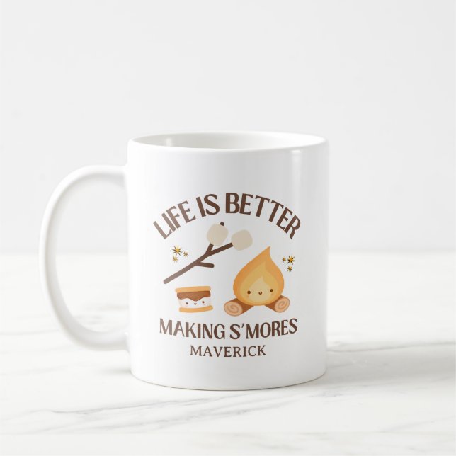 Mug Life Is Better Making S'mores Birthday  (Gauche)