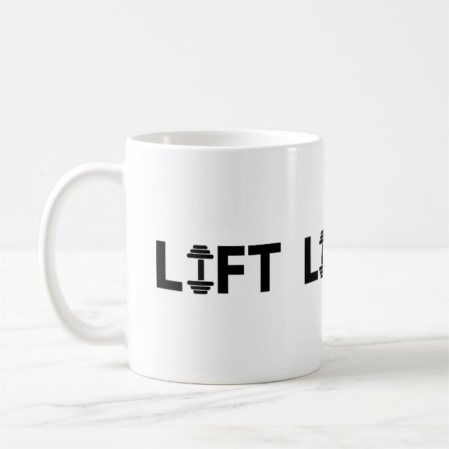 Mug Lift Workout gymlife motivation texte (Gauche)