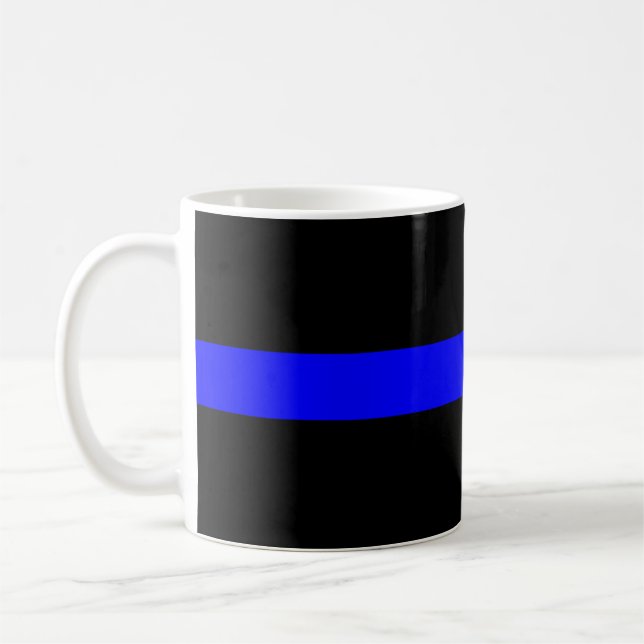Mug Ligne Bleue Mince - Pour Ceux Qui Servent (Gauche)