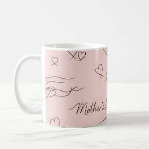 Mug Ligne d'art moderne personnalisée pour la fête des