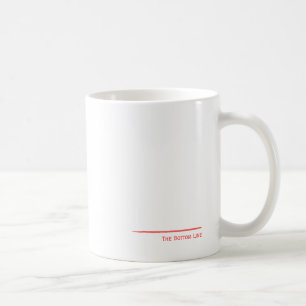 Mug Ligne de fond rouge