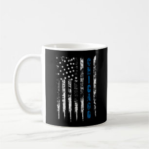 Mug Ligne fine Blue Chicago en détresse Police nationa