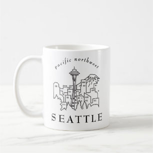 Mug Ligne Skyline Pacific Northwest Seattle