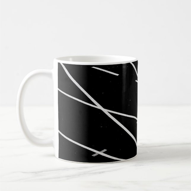 MUG LIGNES BLANCHES SUR LE CHAMP PISTE (Gauche)