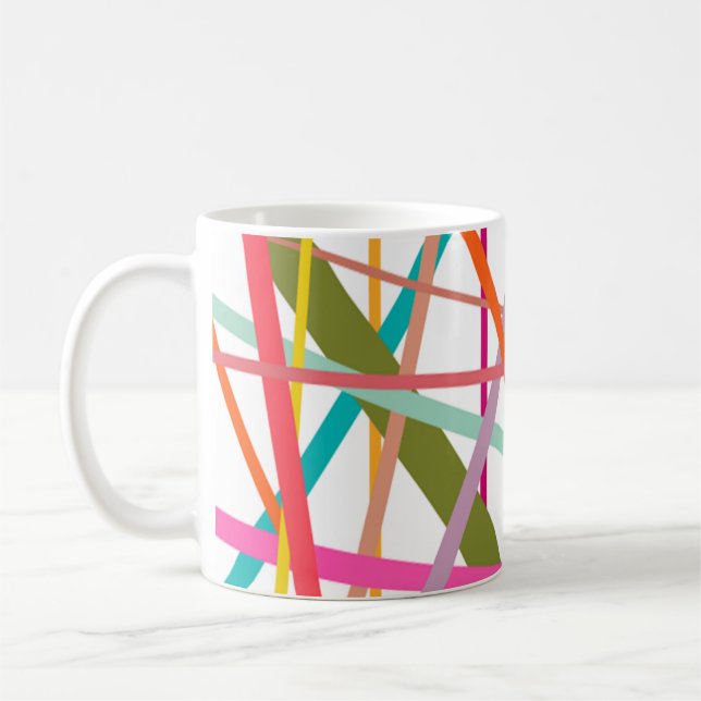 Mug Lignes colorées (Gauche)