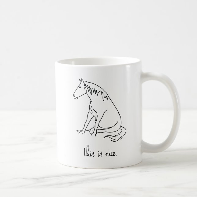 Mug Lignes de poney - c'est Nice (Droite)