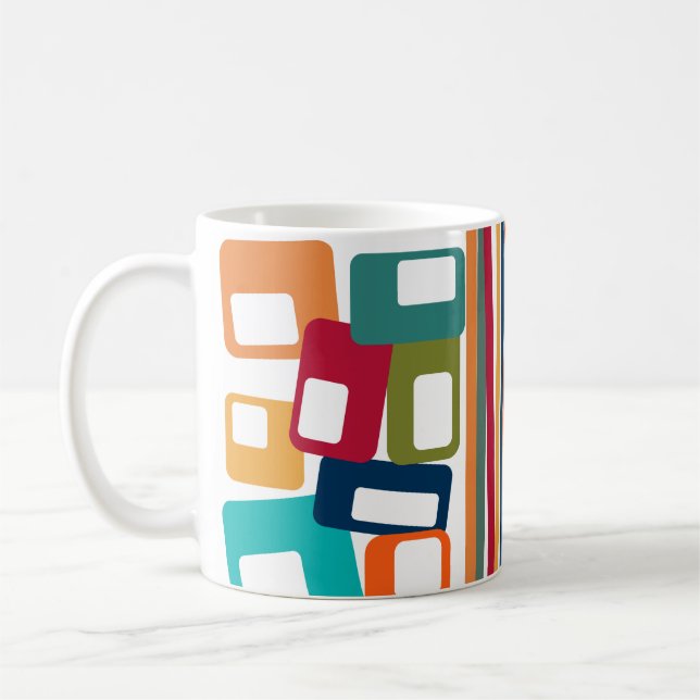 Mug Lignes et rectangles (Gauche)