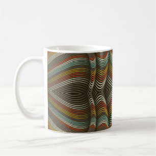 Mug Lignes Flex Décoratives Courbées Inhabituelles