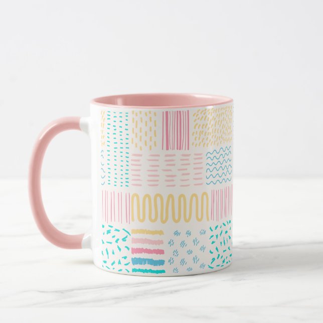 Mug Lignes motifs (Gauche)