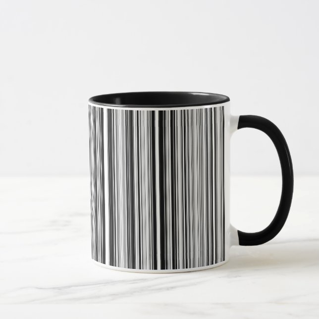 Mug Lignes noires et blanches (Droite)