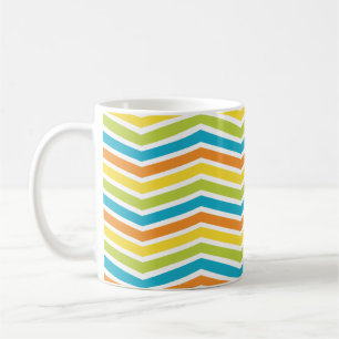 Mug Lignes ZigZag colorées