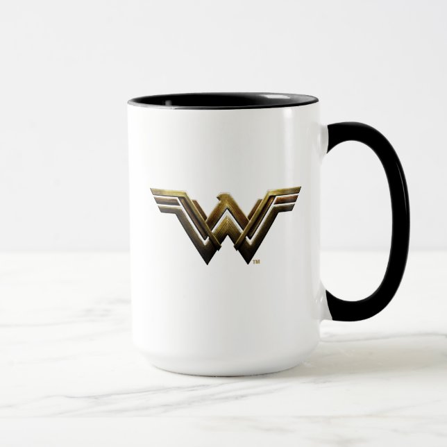 Mug Ligue de Justice | Symbole métallurgique Wonder Wo (Droite)