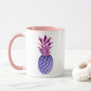 Mug Lilac et ananas rose