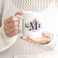 Lilac Floral Monogrammé