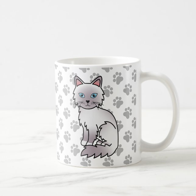 Mug Lilac Point Birman / Ragdoll Cute Cat & Patrouille (Droite)