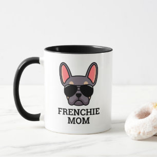 Mug Lilac Tan French Buldog Frenchie Chien Maman