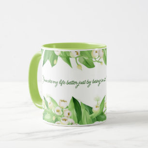 Mug Lily de la vallée FLowers   Cadeau pour maman  