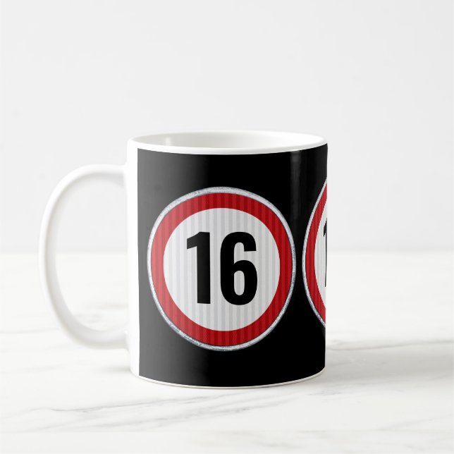 Mug Limite de vitesse 16 ans (Gauche)