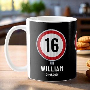 Mug Limite de vitesse 16 ans