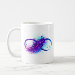 Mug L'infini avec plume violette