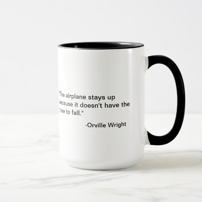 Mug L'insecte et la citation de turbine de Flyopia.com (Droite)