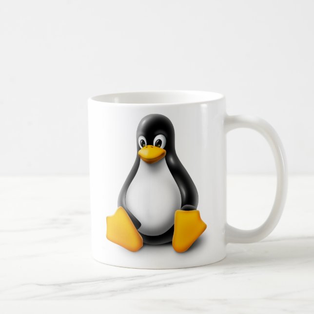 Mug Linux Tux le pingouin (Droite)