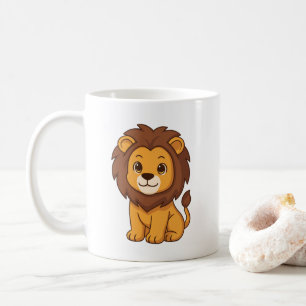 Mug Lion de dessin animé mignon