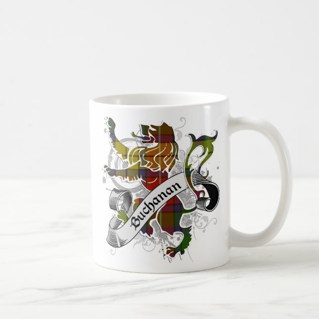 Mug Lion de tartan de Buchanan (Droite)