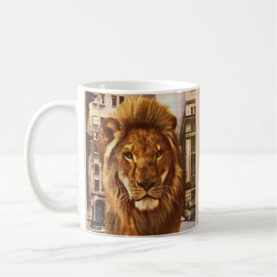 Mug lion en ville