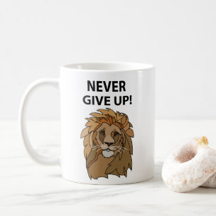 Mug Lion n'abandonne jamais le lion