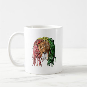 Mug Lion vintage de reggae de Rasta