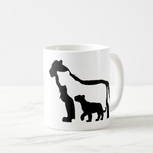 Mug Lions noirs et blancs