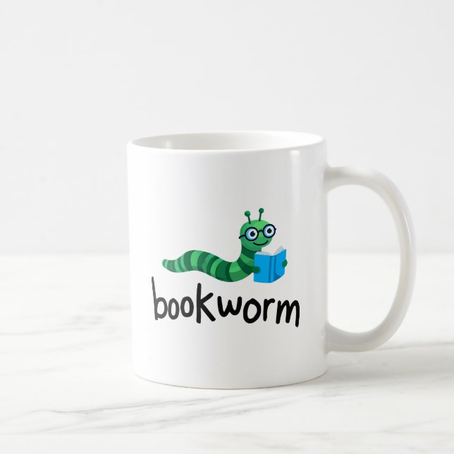 Mug Lire Buddy Cute Bookwort Avec Livre (Droite)
