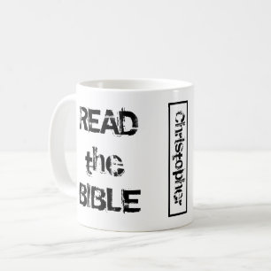 Mug Lire la Bible Blanc et Noir