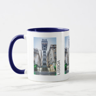 Mug Lisbonne Portugal Retro Ascenseur de vacances Souv