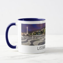 Lisbonne Portugal Rossio Carré Vacances Souvenir