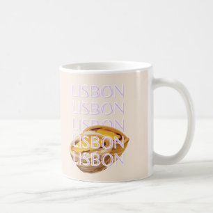 Mug Lisbonne Travel Art, Portugal Travel Art, Pastel