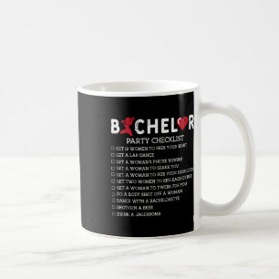 Mug Liste de contrôle de fête de fournitures de céliba