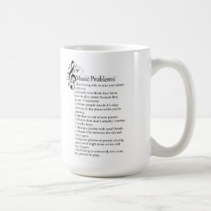 Mug Liste de problèmes de piano