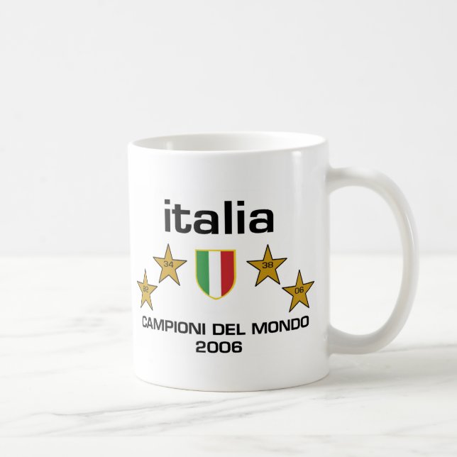 Mug L'Italie Campioni Del Mondo 2006 - Scudo (Droite)