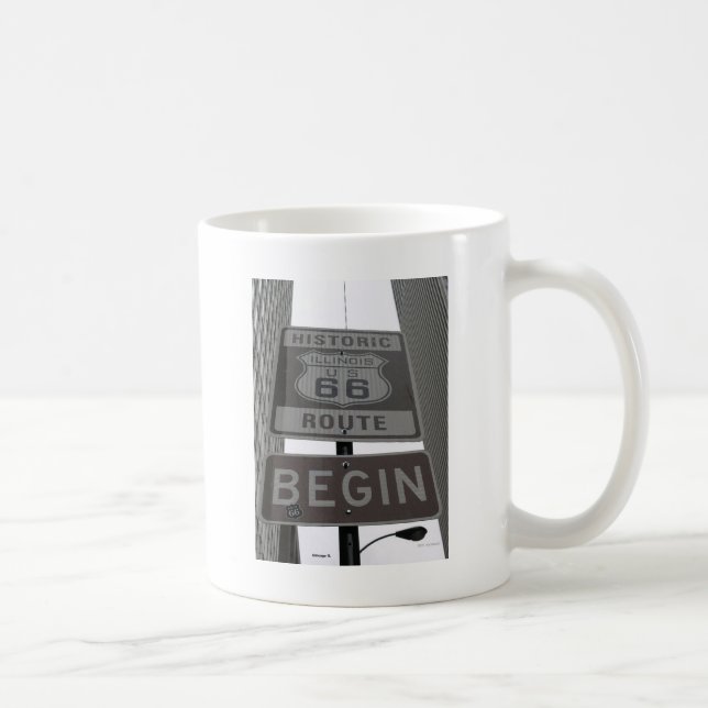 Mug L'itinéraire officiel 66 commencent le signe (Droite)