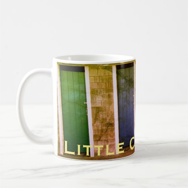 Mug Little Compton, RI Summer Beach Bath Houses (LC) (Gauche)