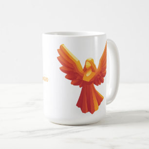 Mug Little Guardian Angel orange color