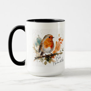 Mug Little Robin - Oiseaux, Nature & Moi