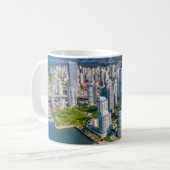 Mug Littoral | Vancouver, Colombie-Britannique, Canada (Devant gauche)