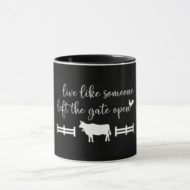 Mug Live Comme Quelqu'Un A Laissé La Porte Ouverte (Centre)
