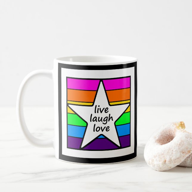 Mug Live Laugh Love (Avec donut)